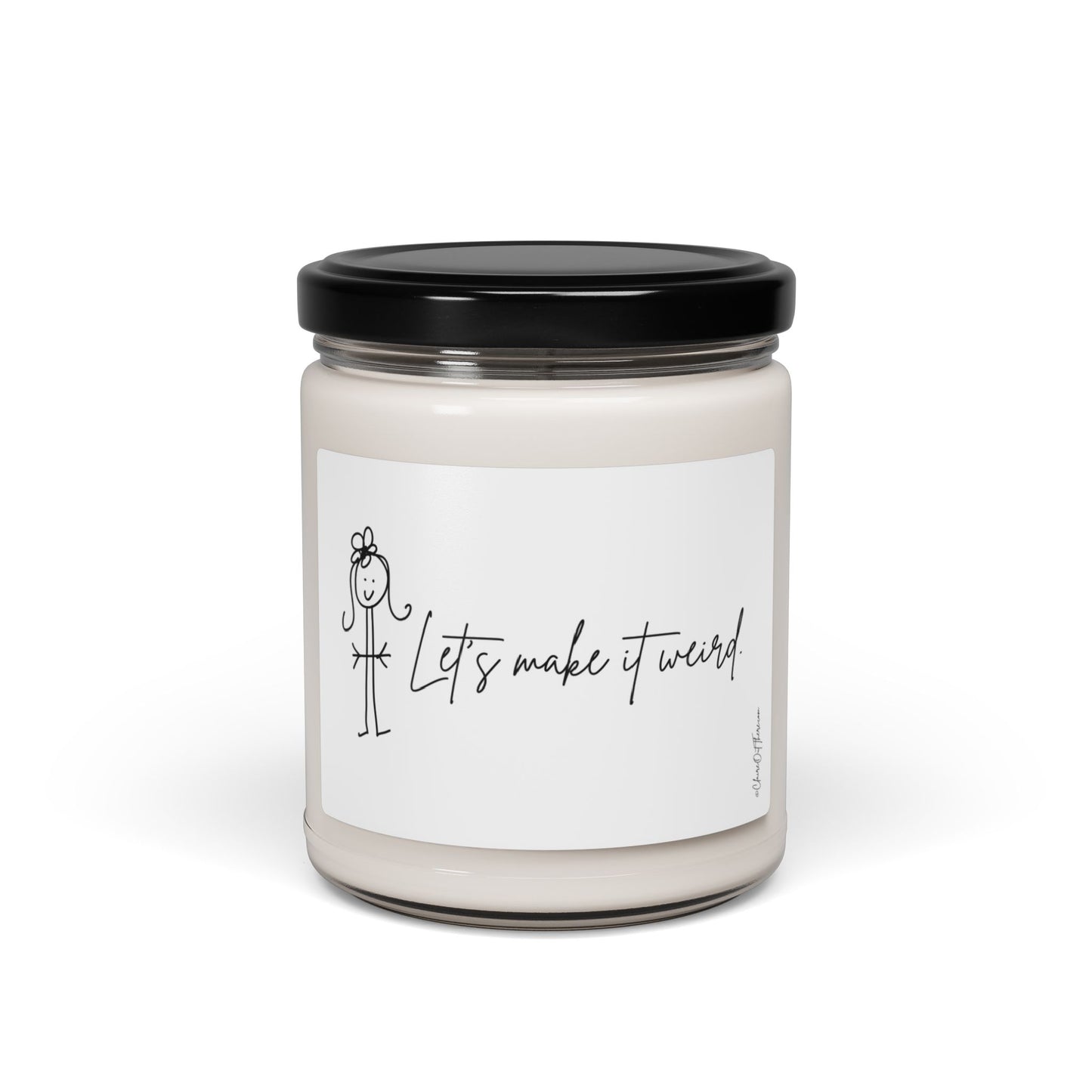 Let's Make it Weird "Lighten Up!" Scented Soy Candle by ClaireOutThere - 9oz Fun Home Decor Gift