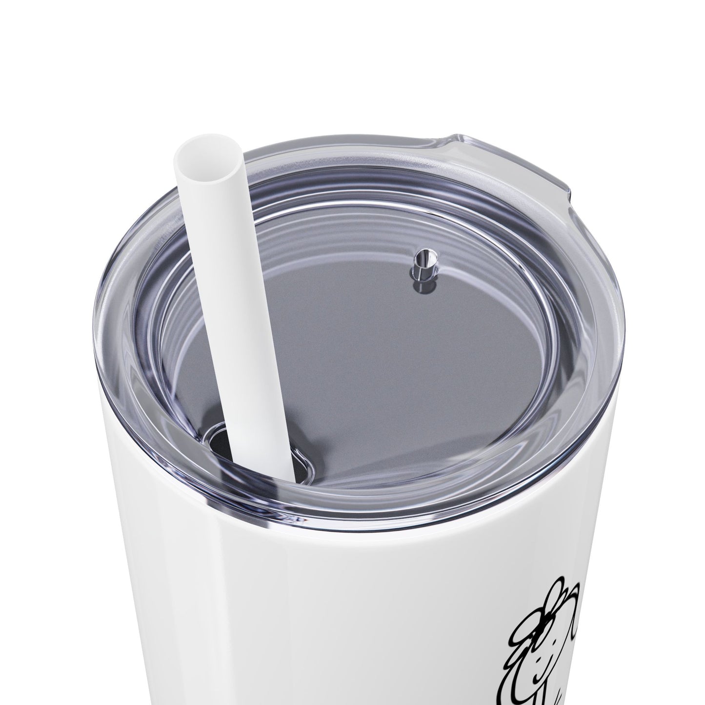 Just Try It! Drink Tumbler ClaireOutThere Silly Irreverent 20oz with Straw
