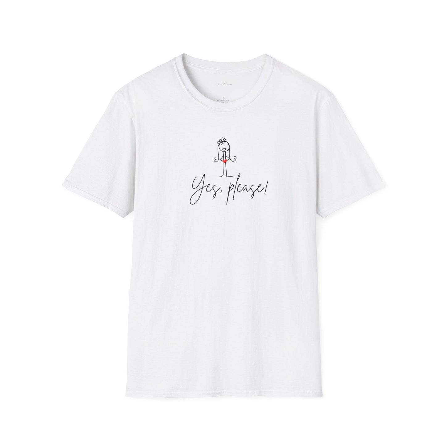 Yes, Please! Quirky Softstyle Unisex T Shirt from ClaireOutThere