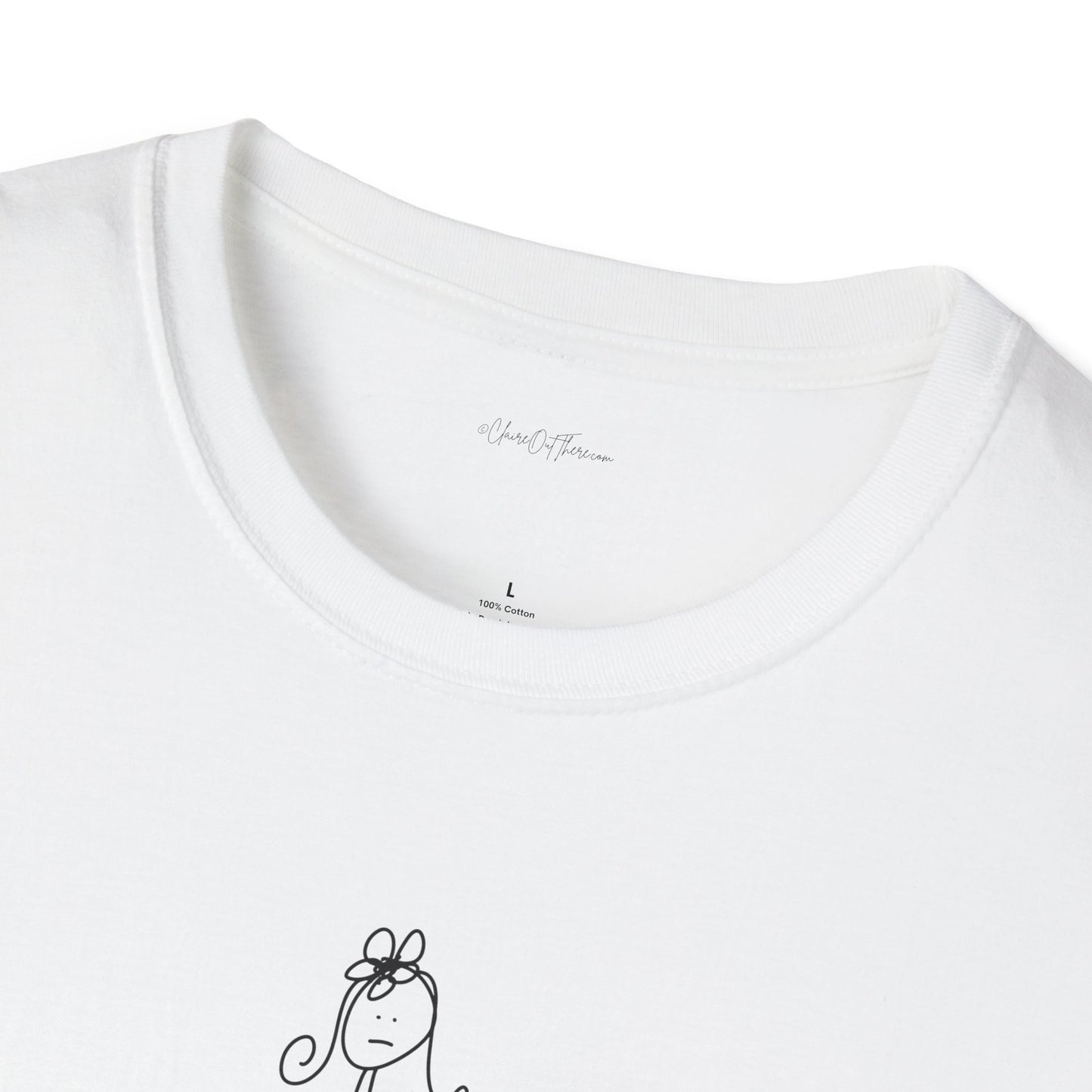 Inside Voice Unisex Softstyle T-Shirt - Funny Tee for from ClaireOutThere