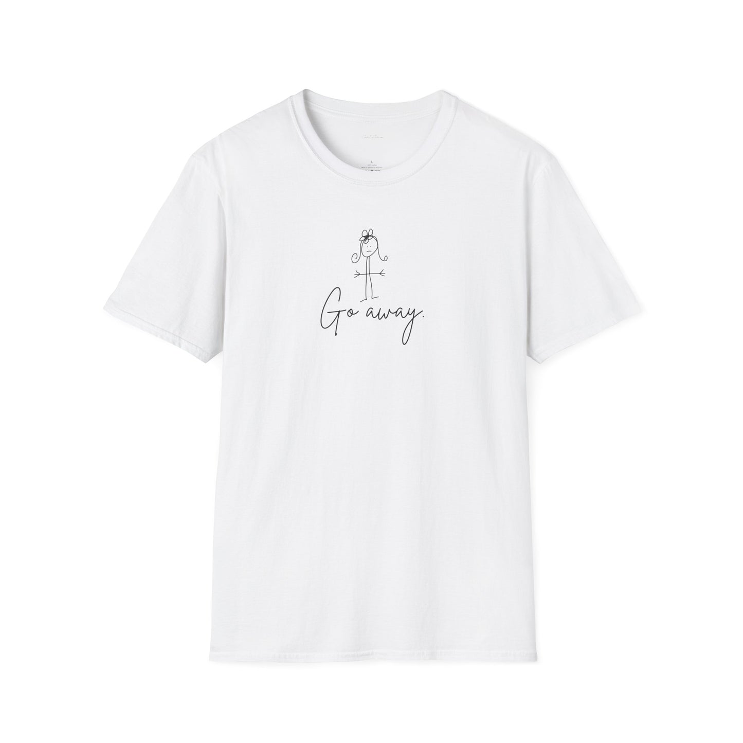 Go Away Unisex Softstyle T-Shirt - Funny Tee for from ClaireOutThere