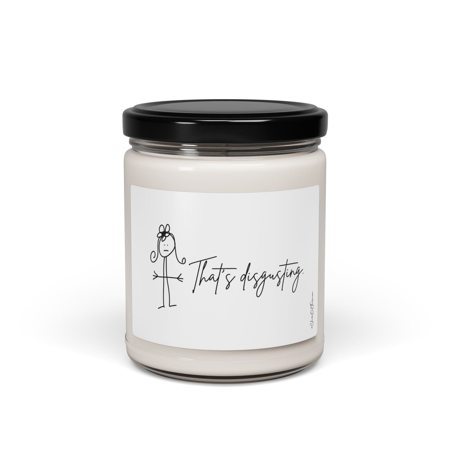 That's Disgusting "Lighten Up!" Scented Soy Candle by ClaireOutThere - 9oz Fun Home Decor Gift