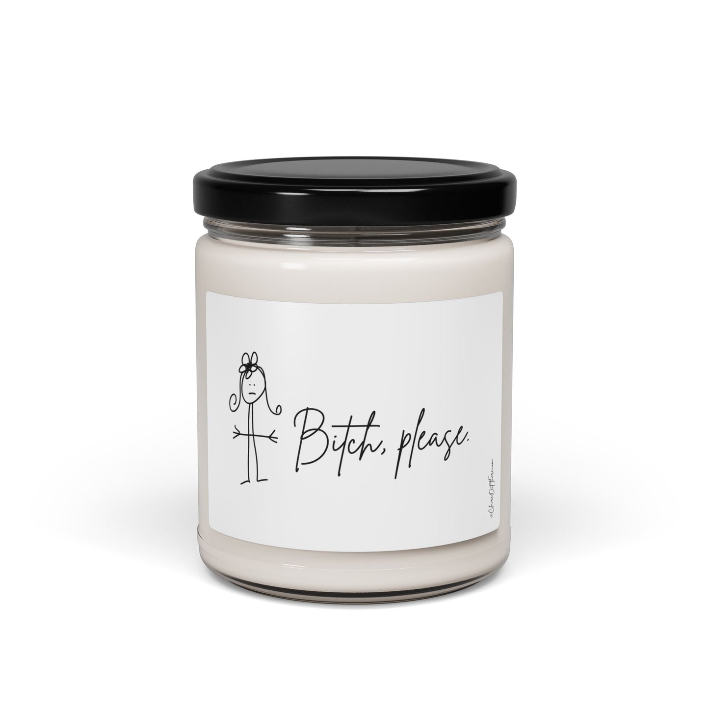Bitch, Please. "Lighten Up!" Scented Soy Candle by ClaireOutThere - 9oz Fun Home Decor Gift