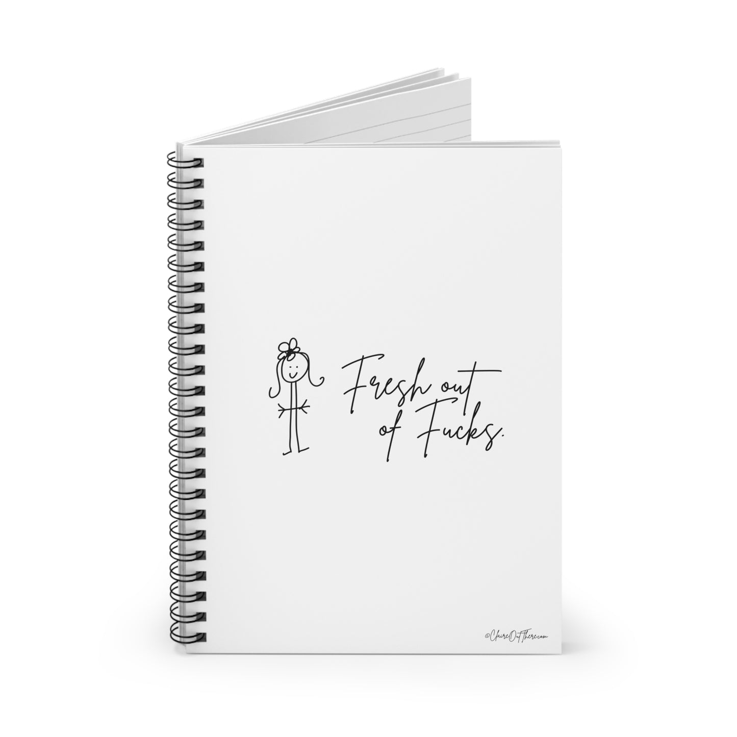 Fresh Out of Fucks Journal/Notebook by ClaireOutThere!