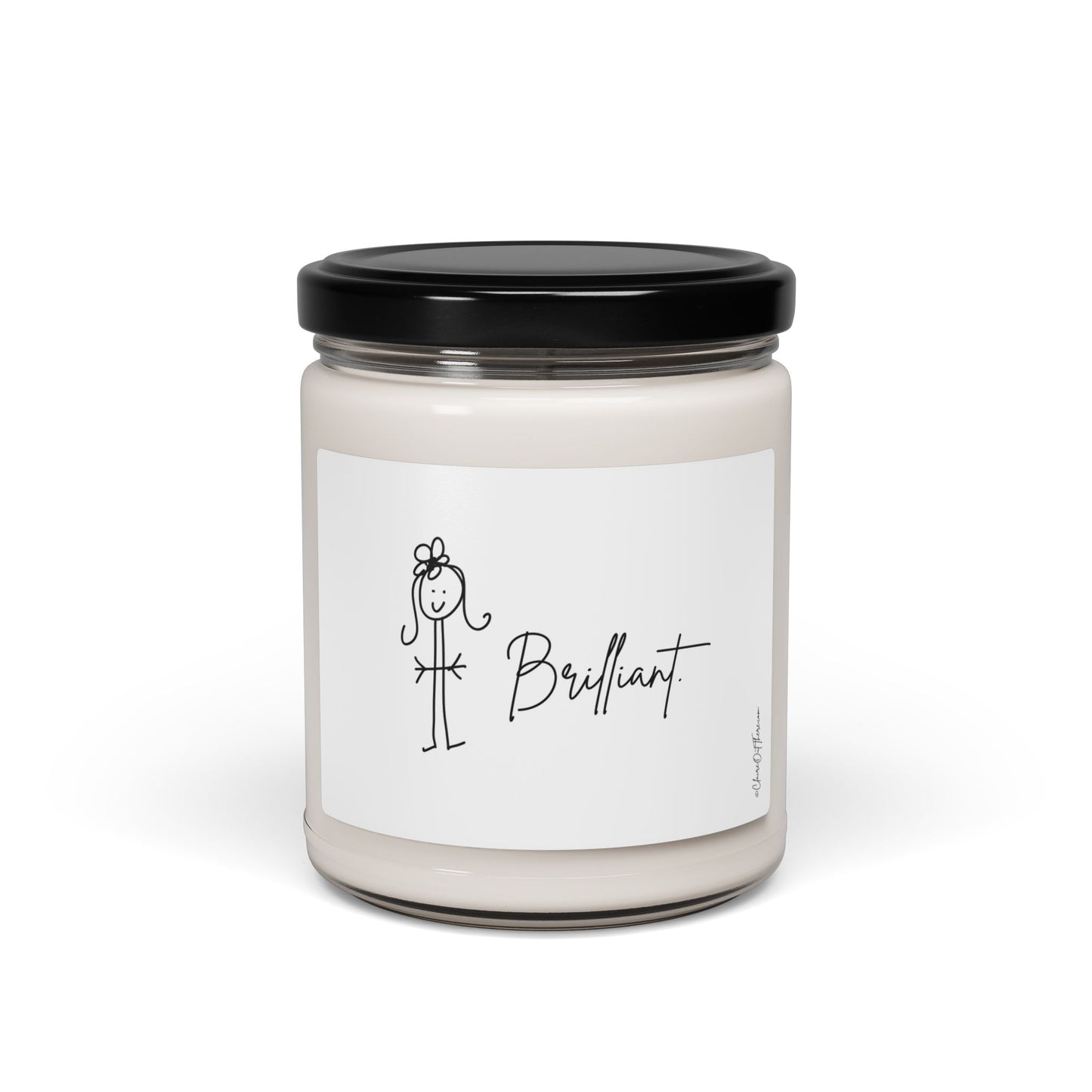 Brilliant "Lighten Up!" Scented Soy Candle by ClaireOutThere - 9oz Fun Home Decor Gift