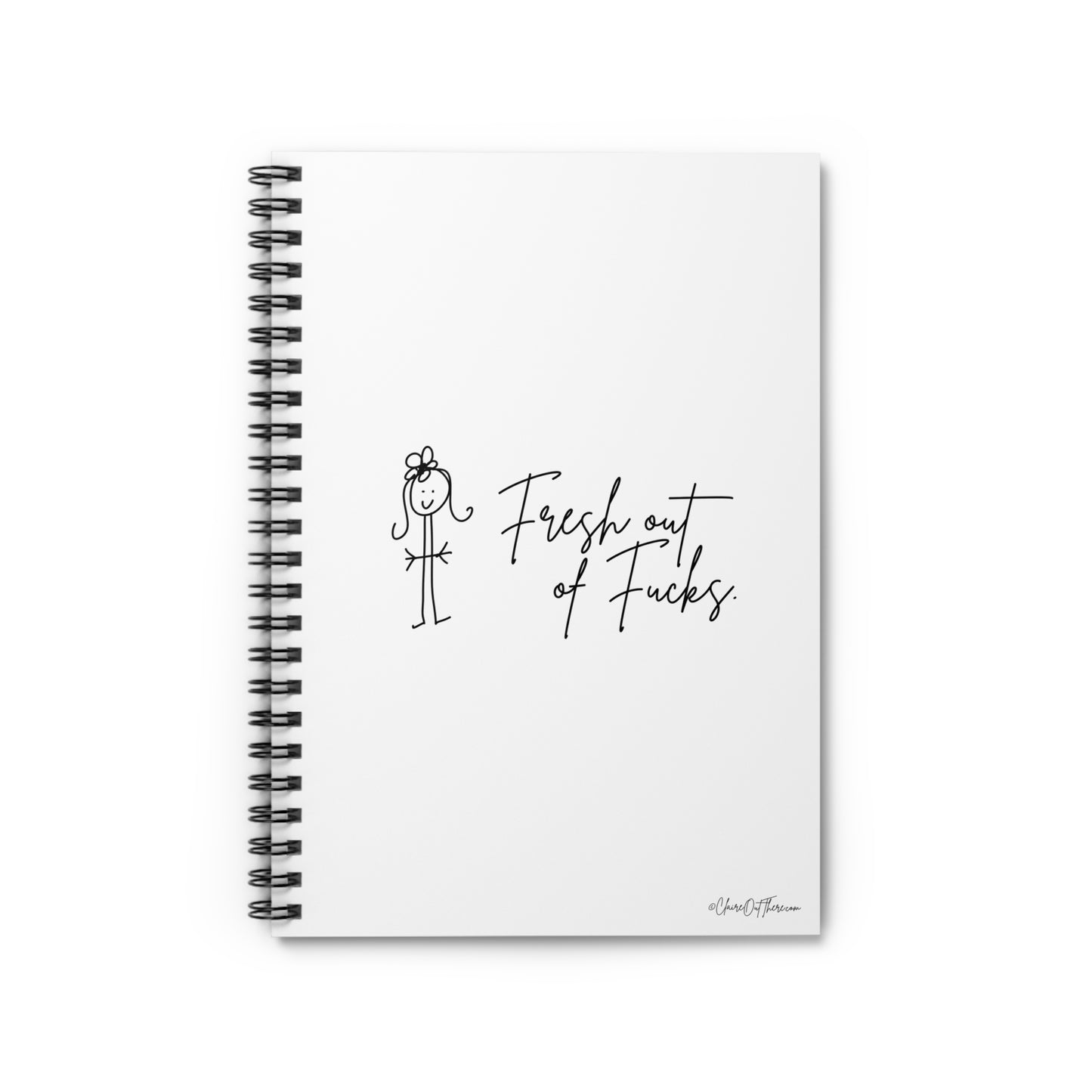 Fresh Out of Fucks Journal/Notebook by ClaireOutThere!