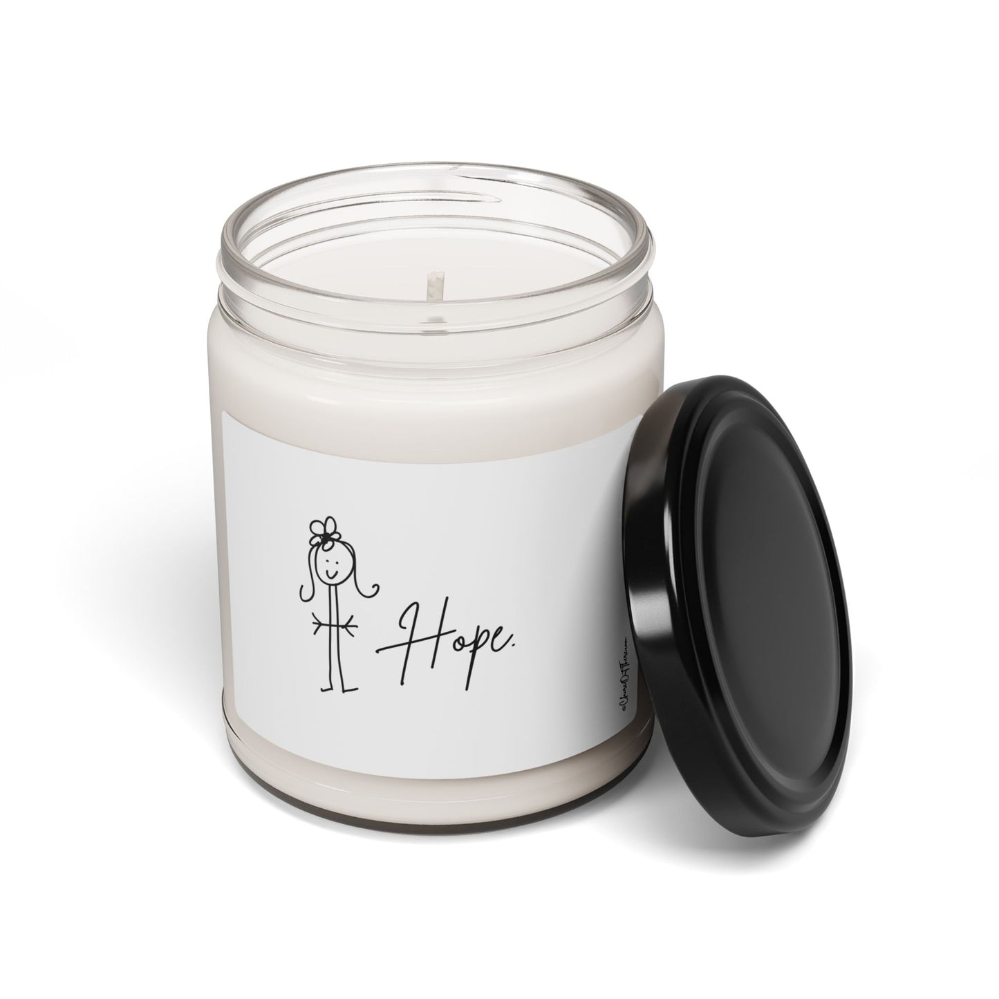 "Hope" Scented Soy Candle by ClaireOutThere - 9oz Fun Home Decor Gift
