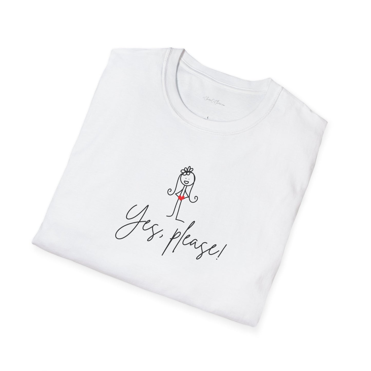 Yes, Please! Quirky Softstyle Unisex T Shirt from ClaireOutThere