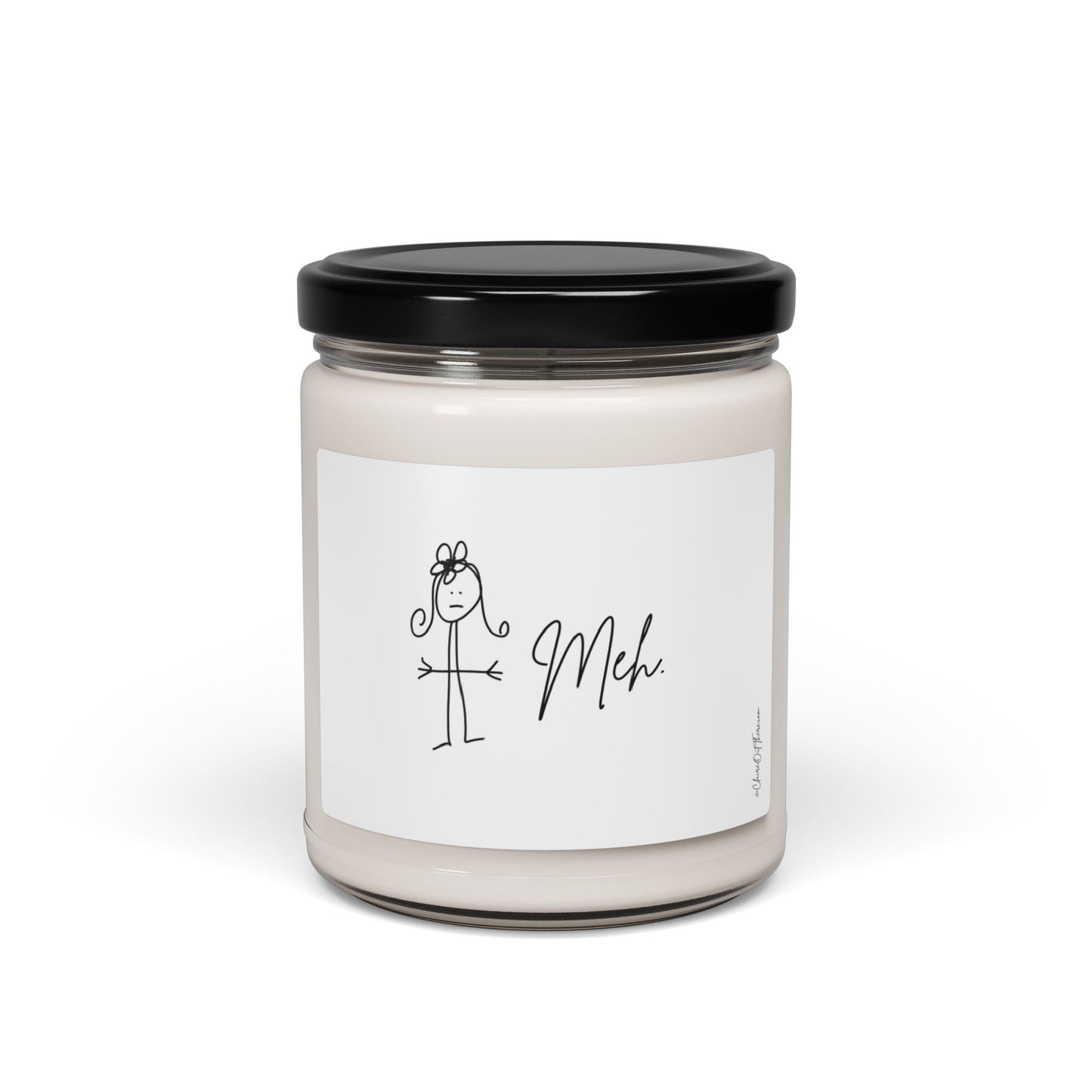 Meh "Lighten Up!" Scented Soy Candle by ClaireOutThere - 9oz Fun Home Decor Gift