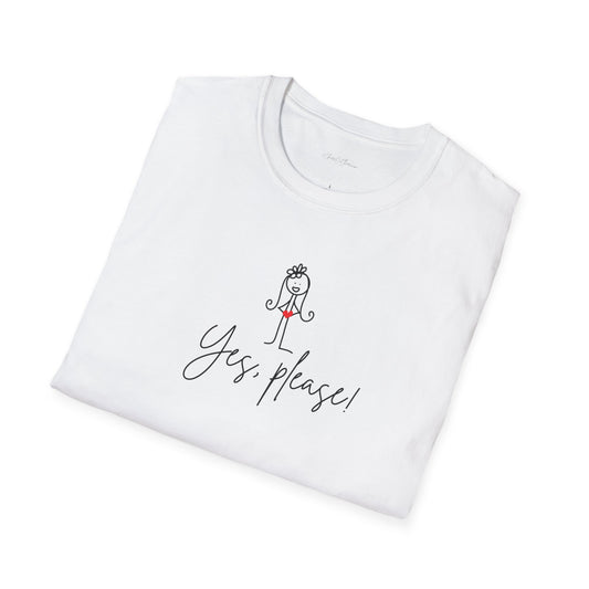Yes, Please! Quirky Softstyle Unisex T Shirt from ClaireOutThere